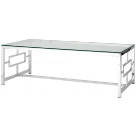 Журнальный стол Бруклин 120x60, серебро